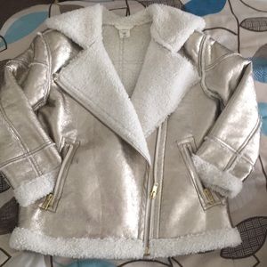Gap brand gold shearling coat